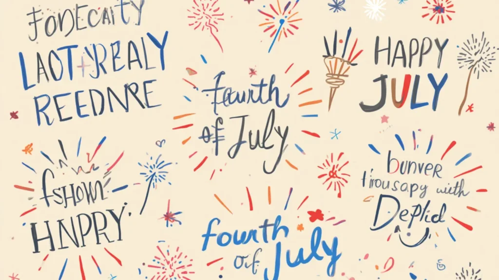 captions for fourth of july
