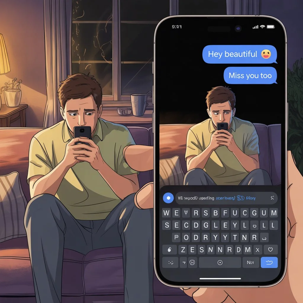 cheating caption gif