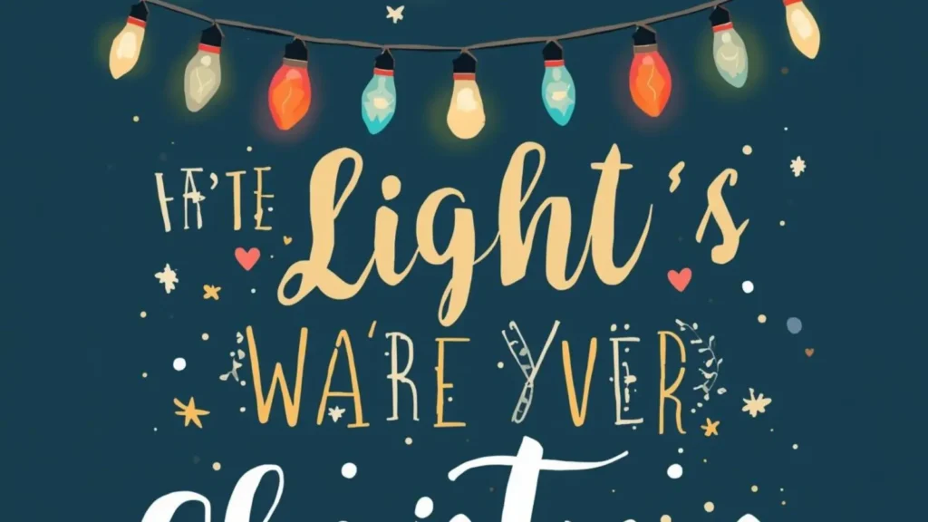 christmas lights captions