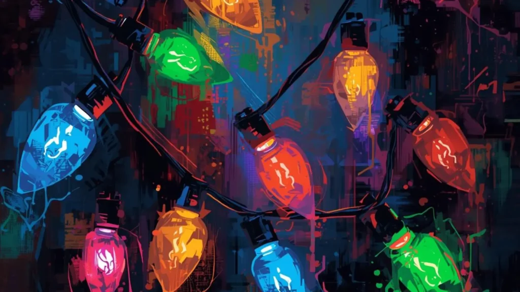 christmas lights captions