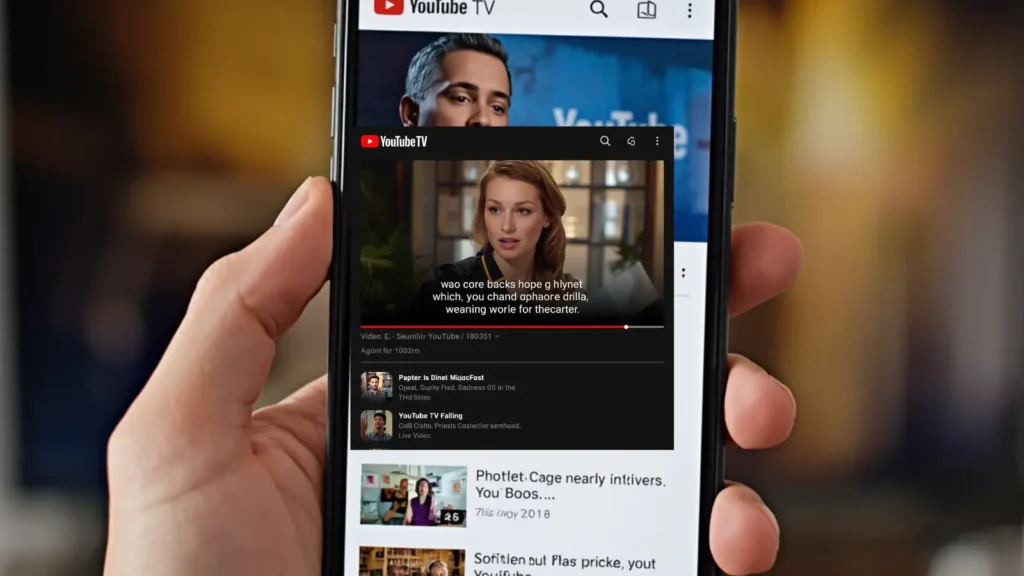closed captions on youtube tv