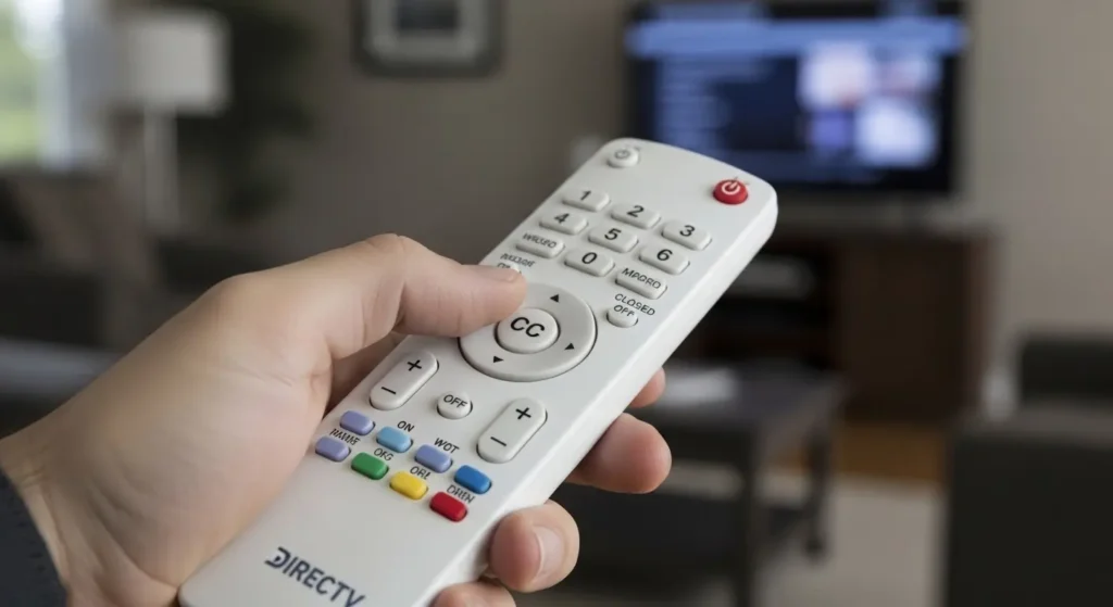 directv closed captioning turn off