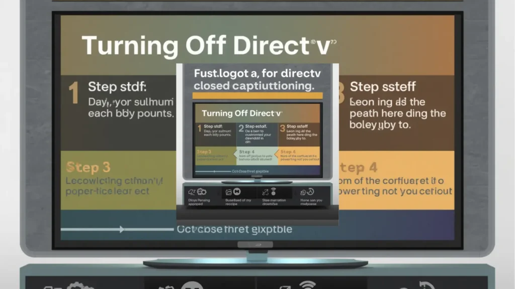 directv closed captioning turn off