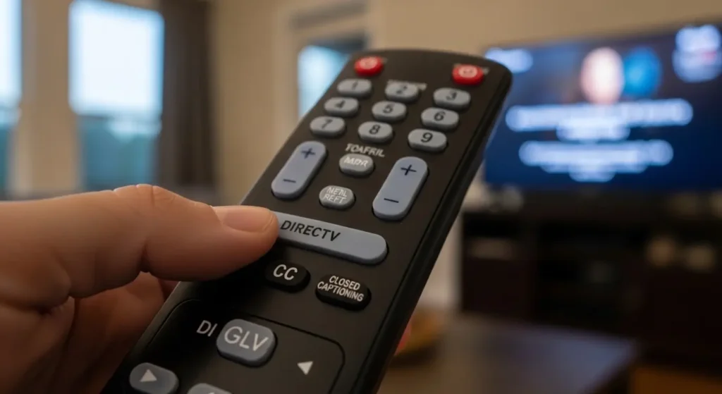 directv closed captioning turn off