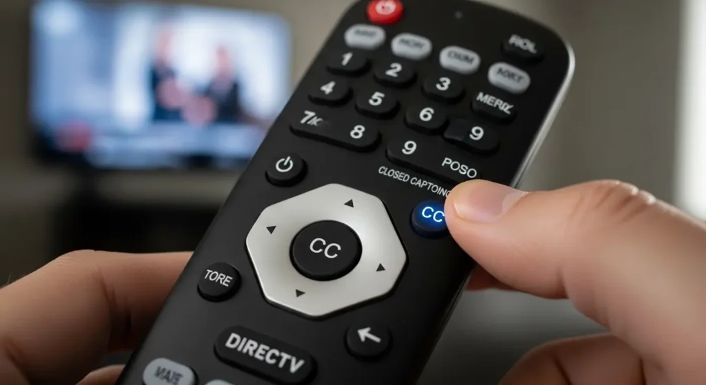 directv closed captioning turn off