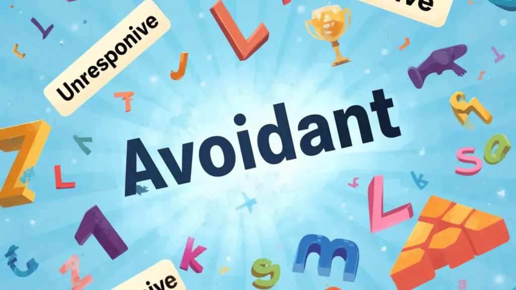 avoidant synonym
