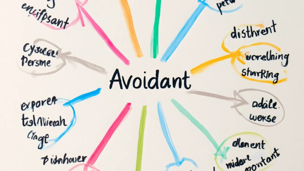 avoidant synonym