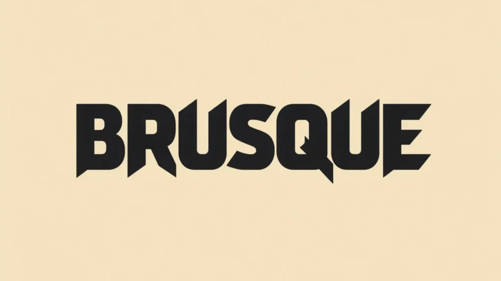 brusque synonym