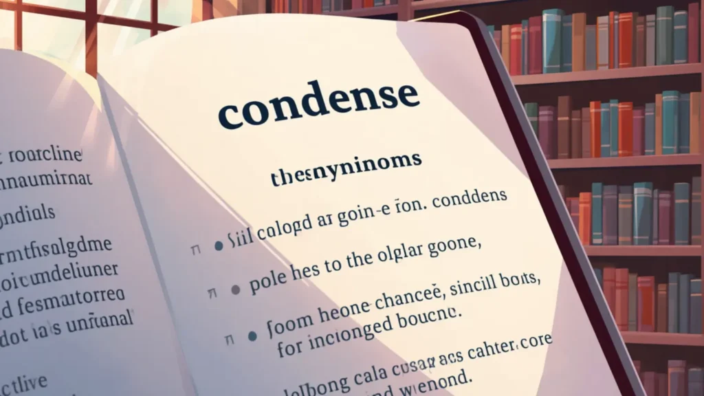 condense synonym
