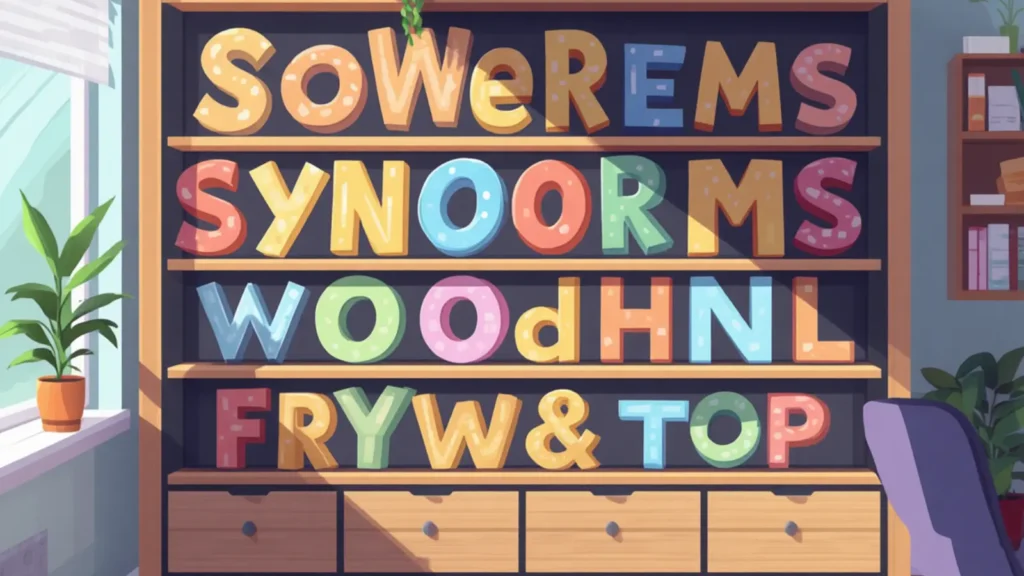 exhibiting synonym