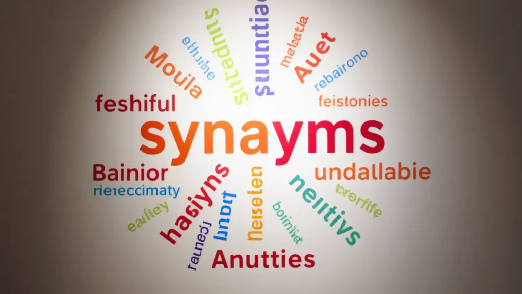 exhibiting synonym