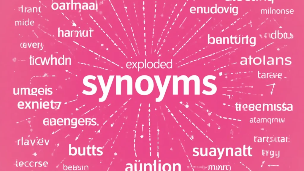 exploded synonym
