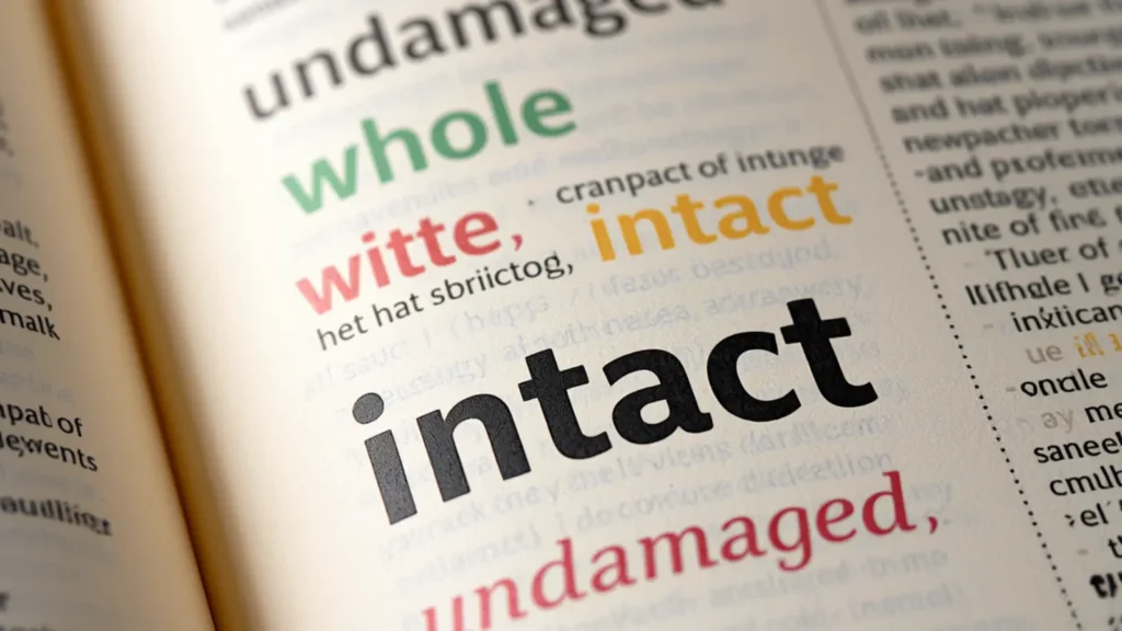 intact synonym