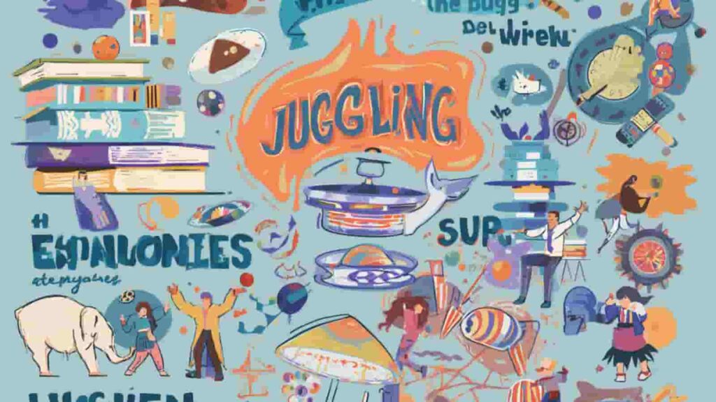 synonyms of juggling