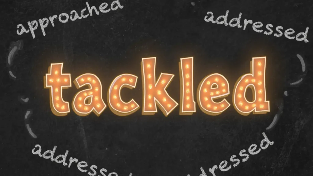 tackled synonym
