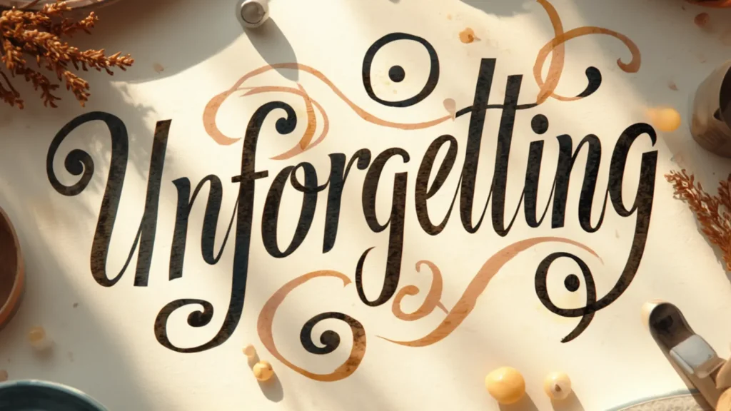 unforgetting synonym