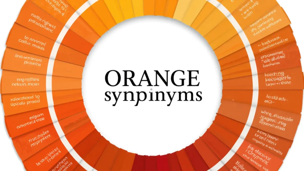 orange colour synonyms