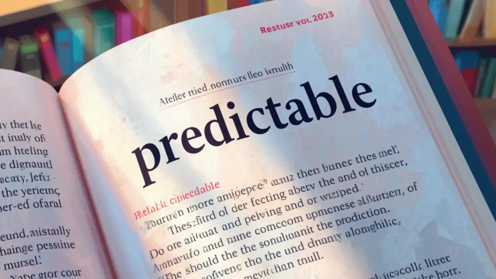 predictable synonym