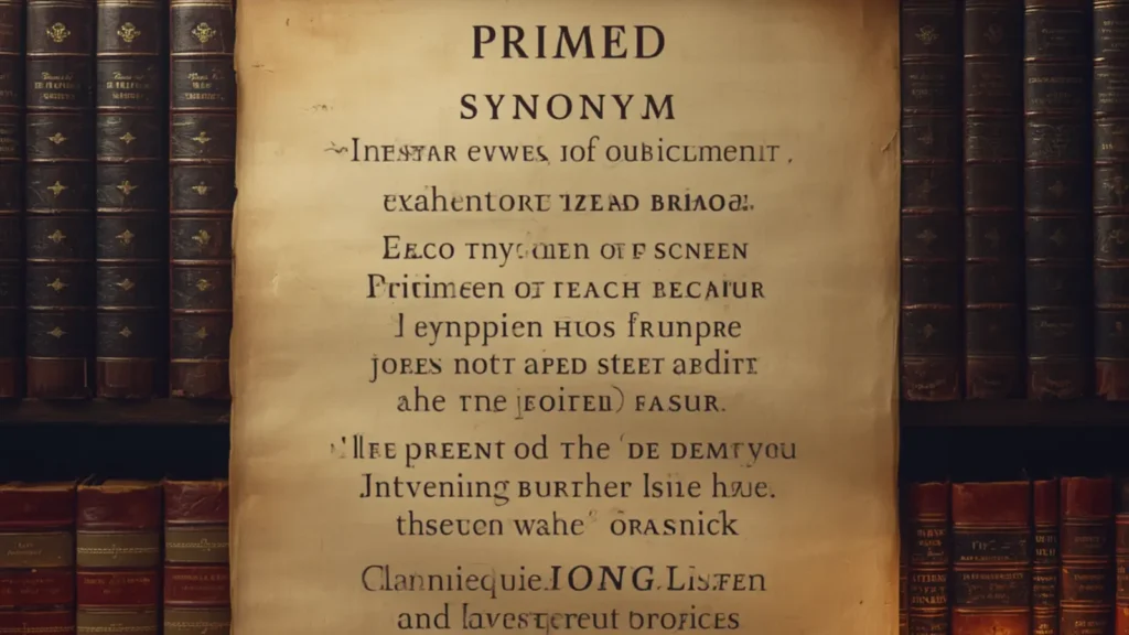 primed synonym