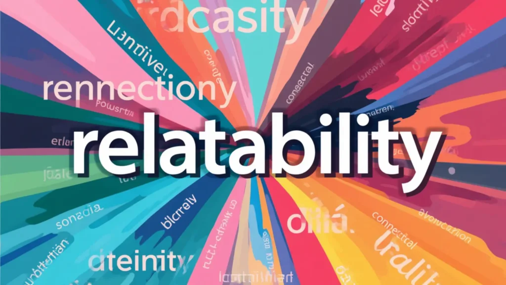 relatability synonym