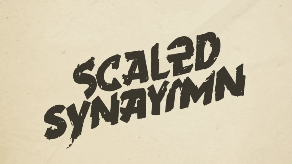 scaled synonym