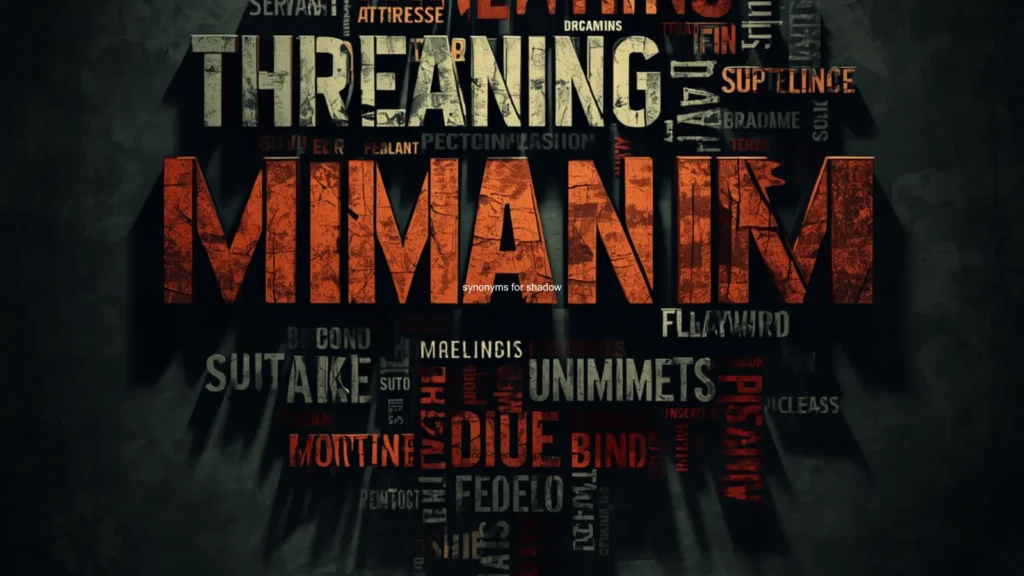 synonyms menacing