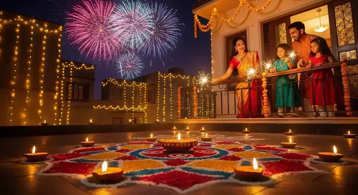 Captions on Diwali
