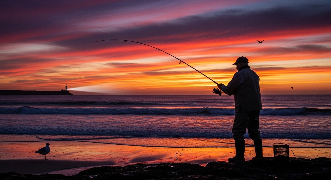 captions about fishing