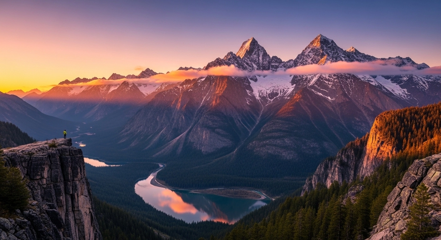 captions about mountains