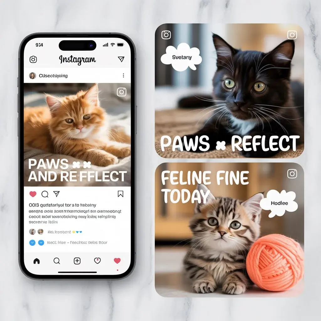 cat instagram captions