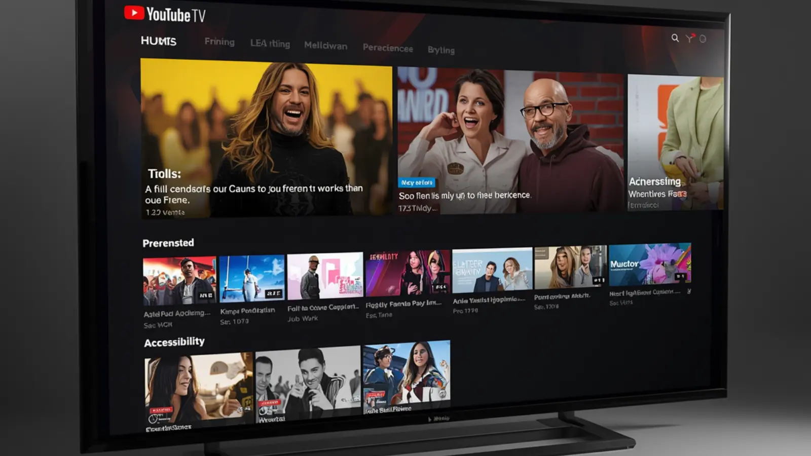 closed caption youtube tv