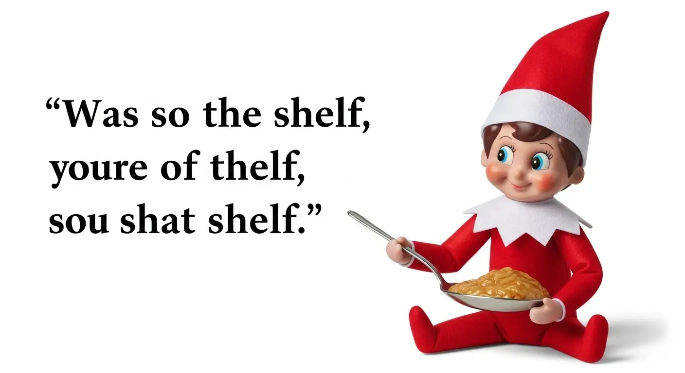 elf on the shelf caption
