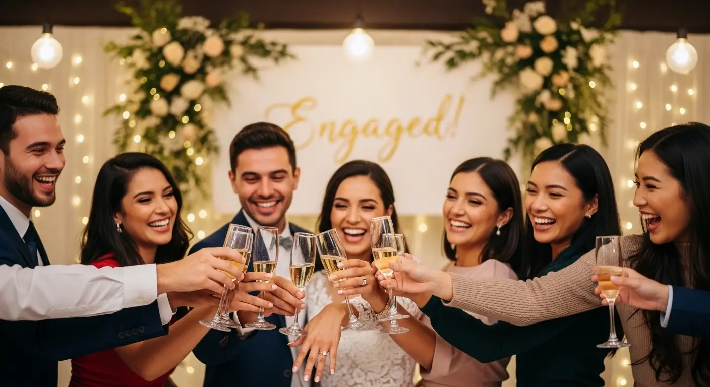 engagement party captions