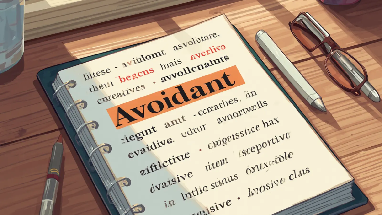 avoidant synonym