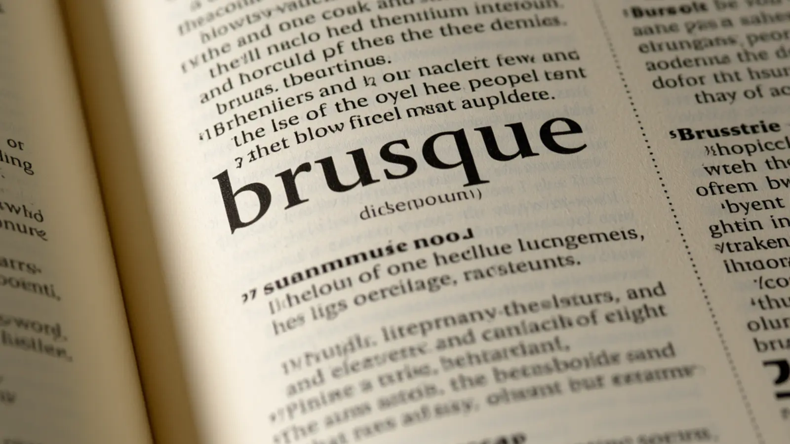 brusque synonym