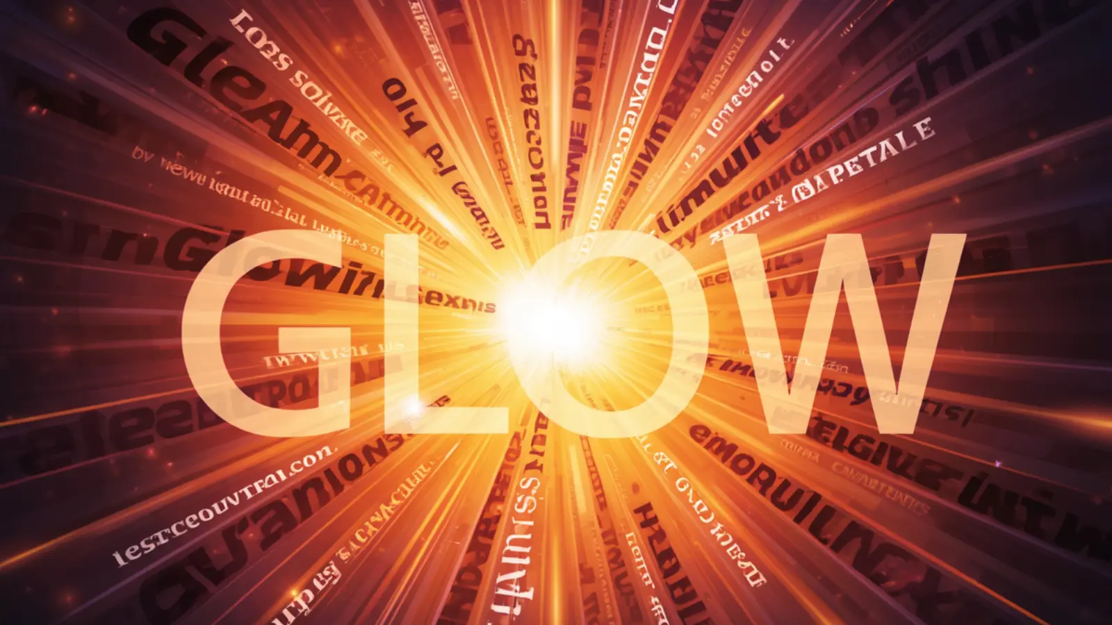 synonyms to glow