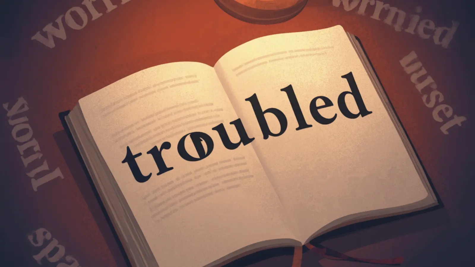 troubled synonym