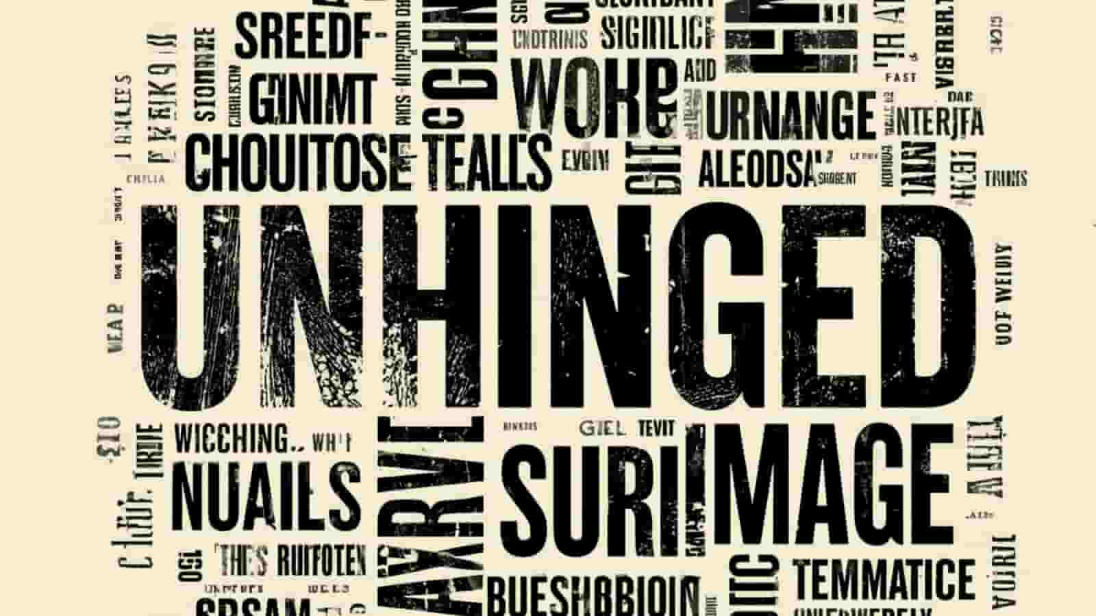 unhinged synonym