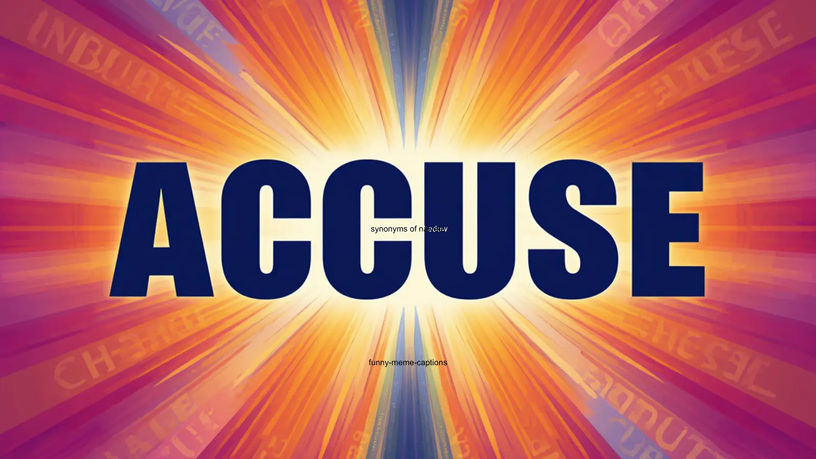 accuse synonym