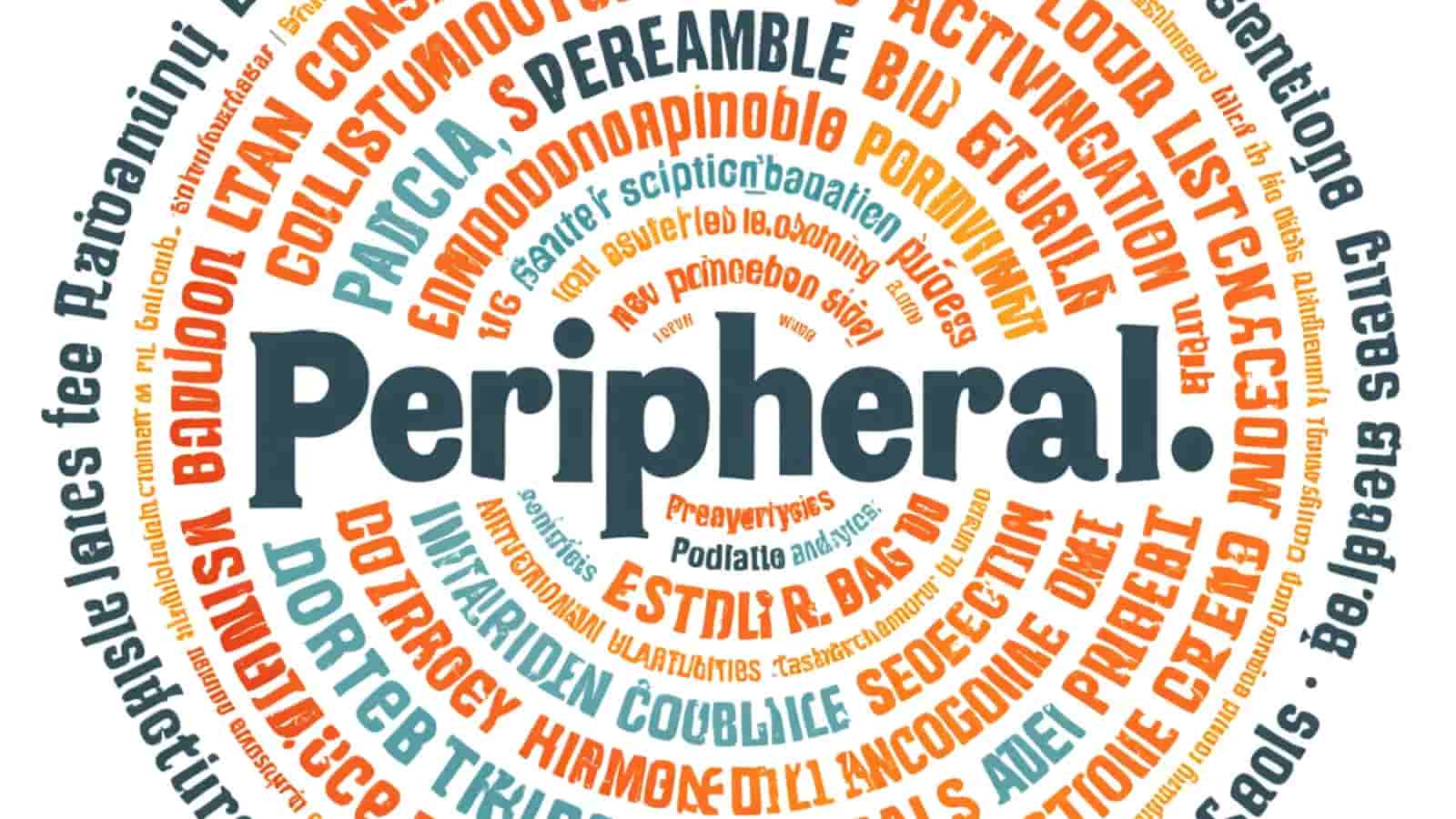 peripheral synonym